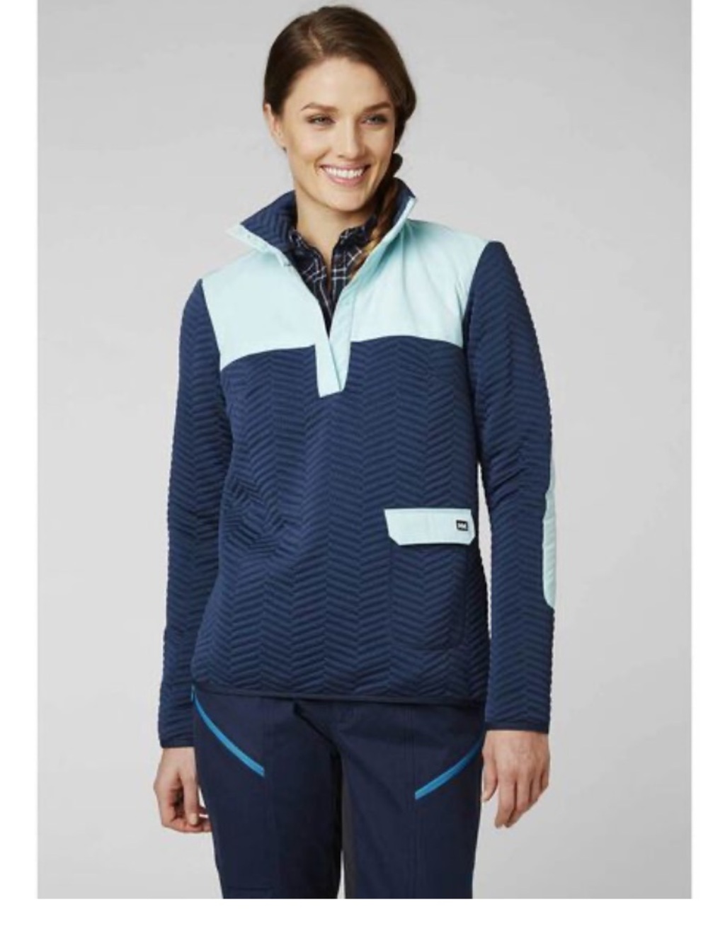 Helly Hansen Lilo
Sweater Women's Blue Quilted Pullover Waterproof Size XL.